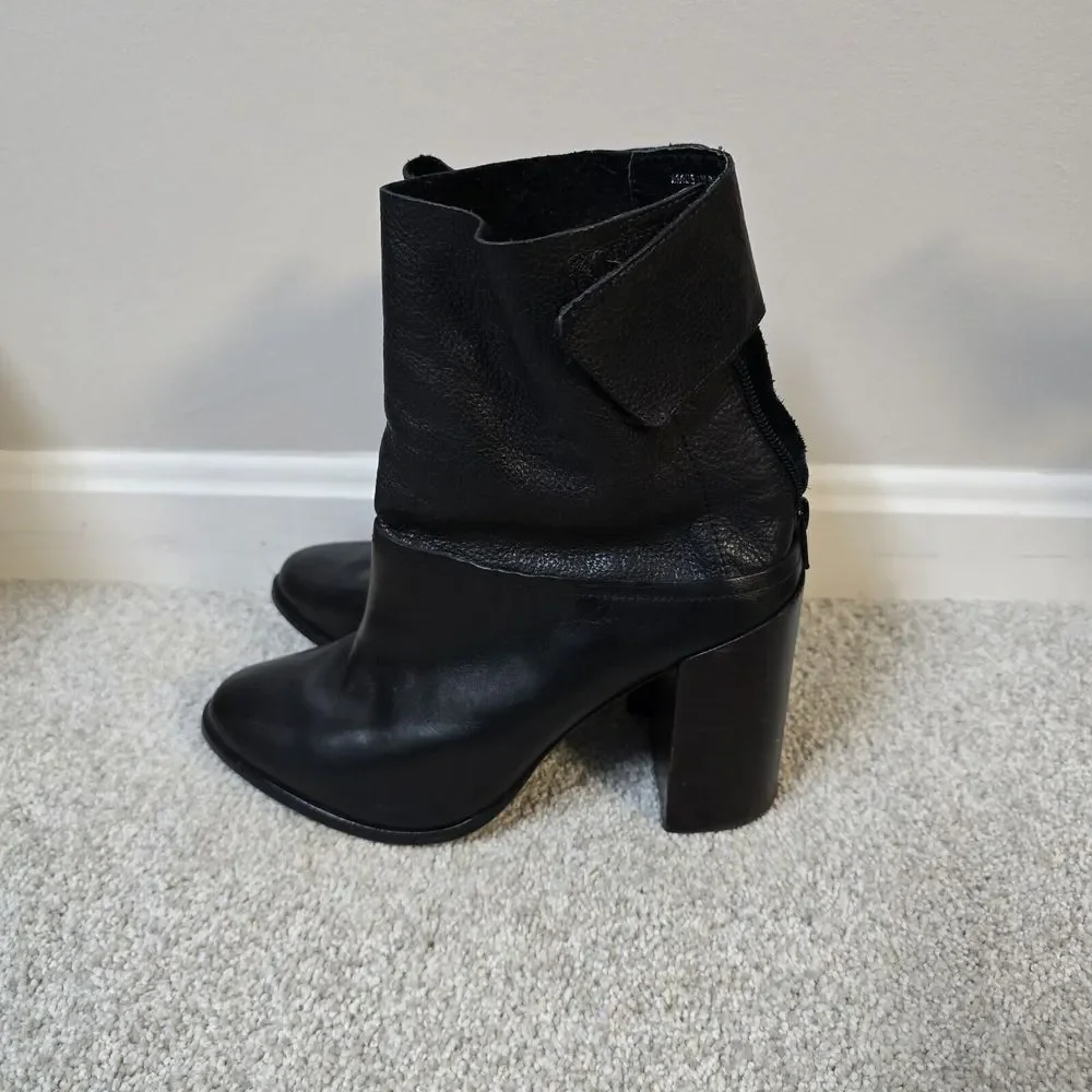 Atelje‎ 71 Madison Black Pebbled Leather Boots 4